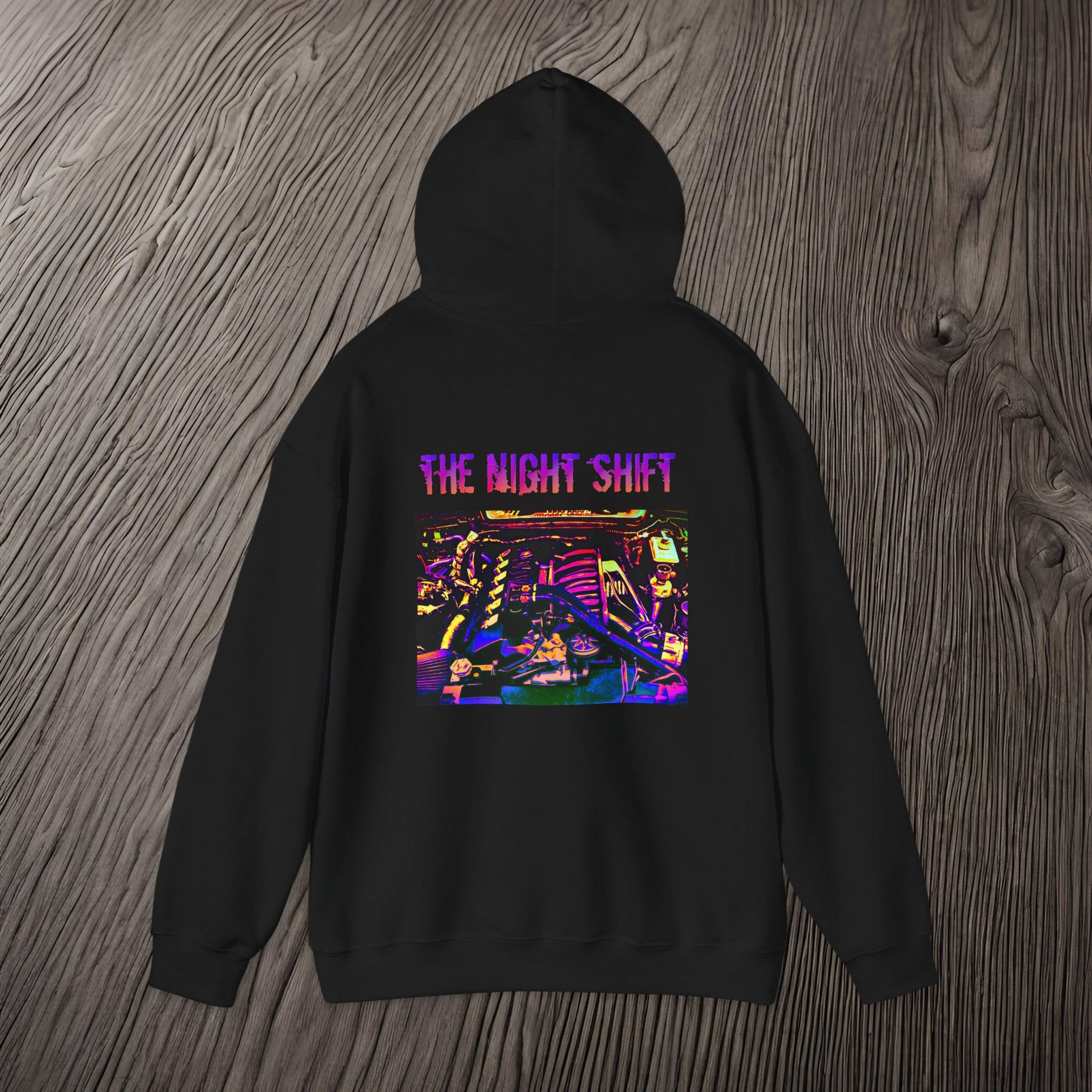 S50B32 Synthwave-Premium, Ultra Soft Unisex Hoodie Printify by The Night Shift Automotive Apparel