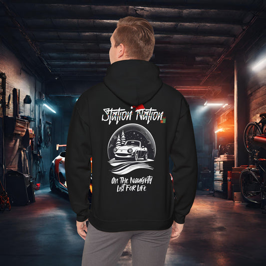 🎁 Christmas Limited Edition Station Nation-Ultra Soft, Premium Hoodie Black Printify by The Night Shift Automotive Apparel