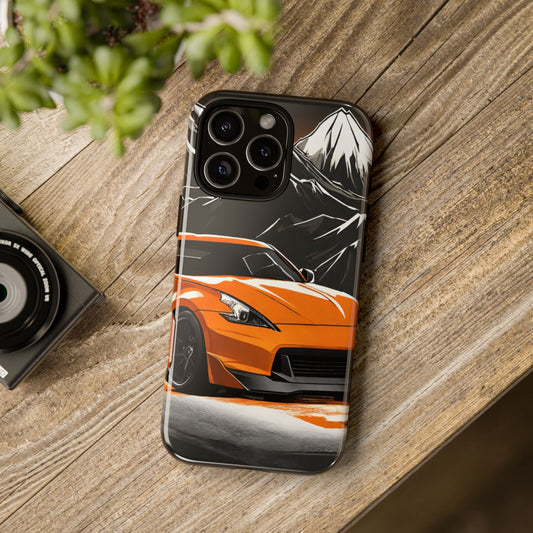 Nissan 370Z Mt Fuji-Dual Layer Ultra Tough Phone Case iPhone 16 Pro Max Glossy Printify by The Night Shift Automotive Apparel