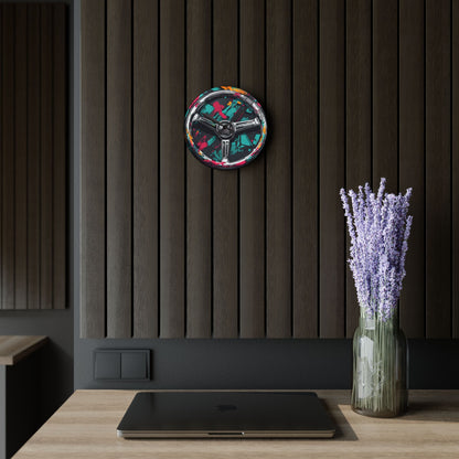 Steering Wheel-Acrylic Wall Clock