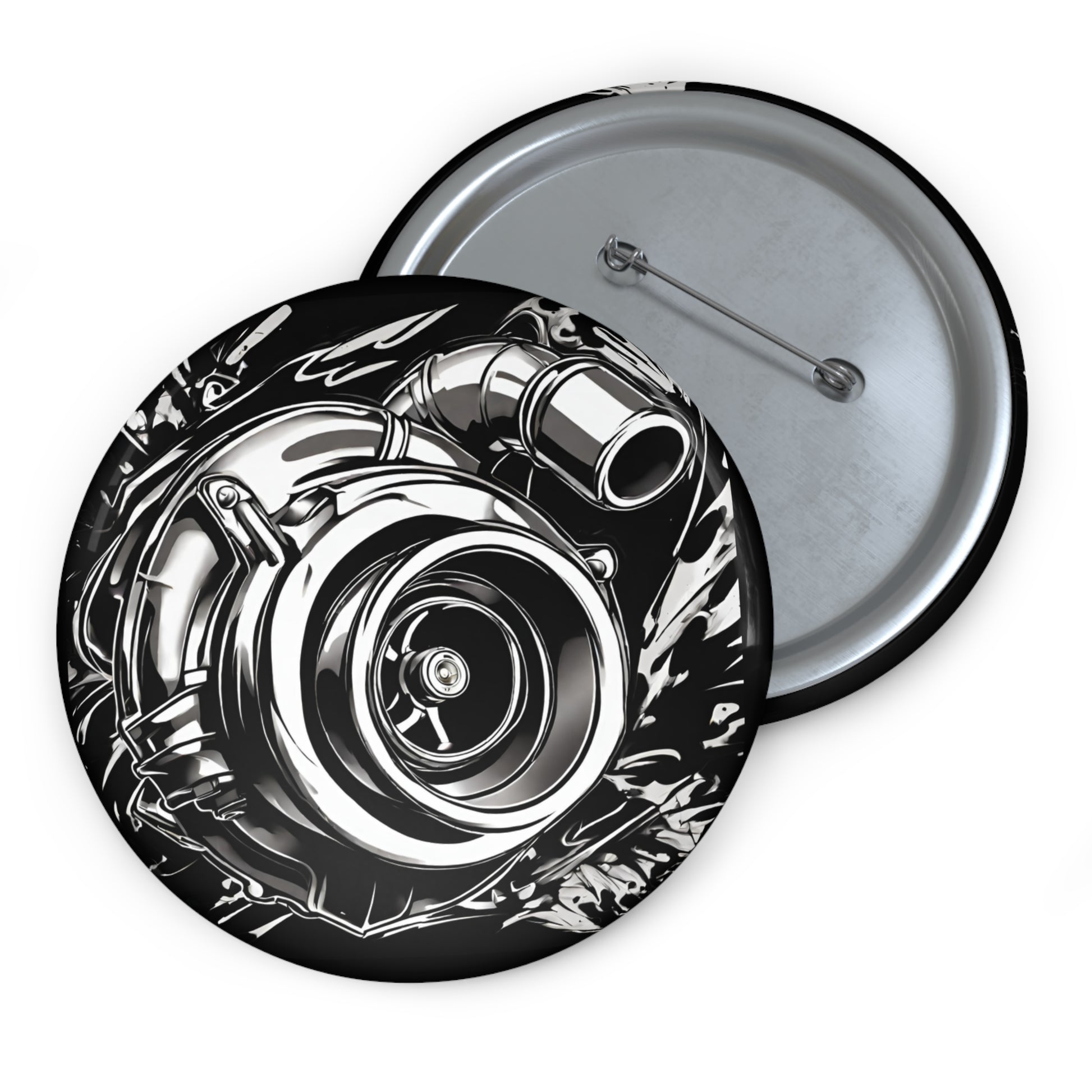 Station Nation Pin 3" Printify by The Night Shift Automotive Apparel