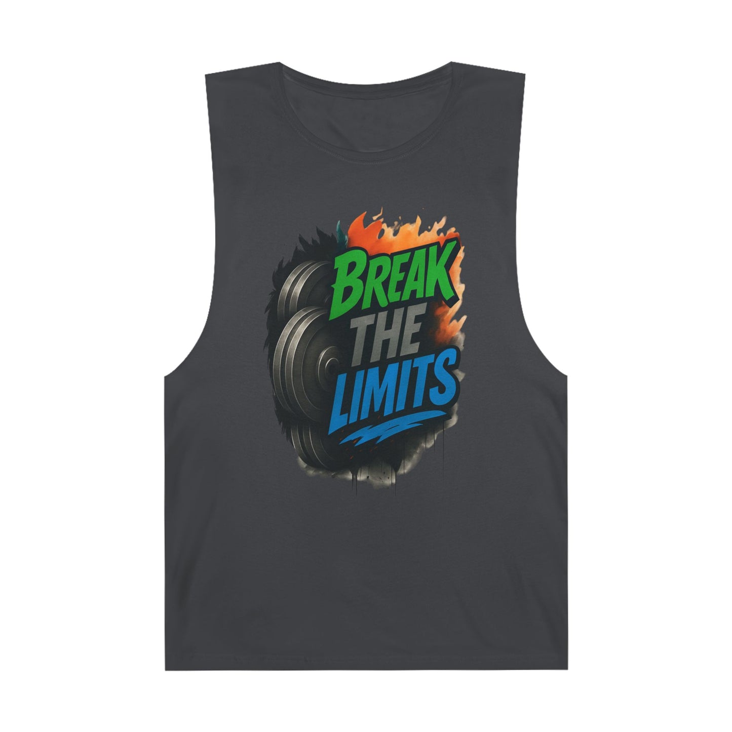 Break The Limits - Premium Unisex Barnard Tank Top Coal Printify by The Night Shift Automotive Apparel