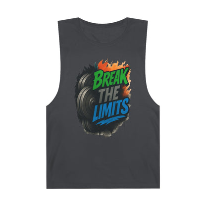 Break The Limits - Premium Unisex Barnard Tank Top Coal Printify by The Night Shift Automotive Apparel