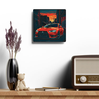 Mitsubishi Lancer Evo X Street Life-Acrylic Wall Clock