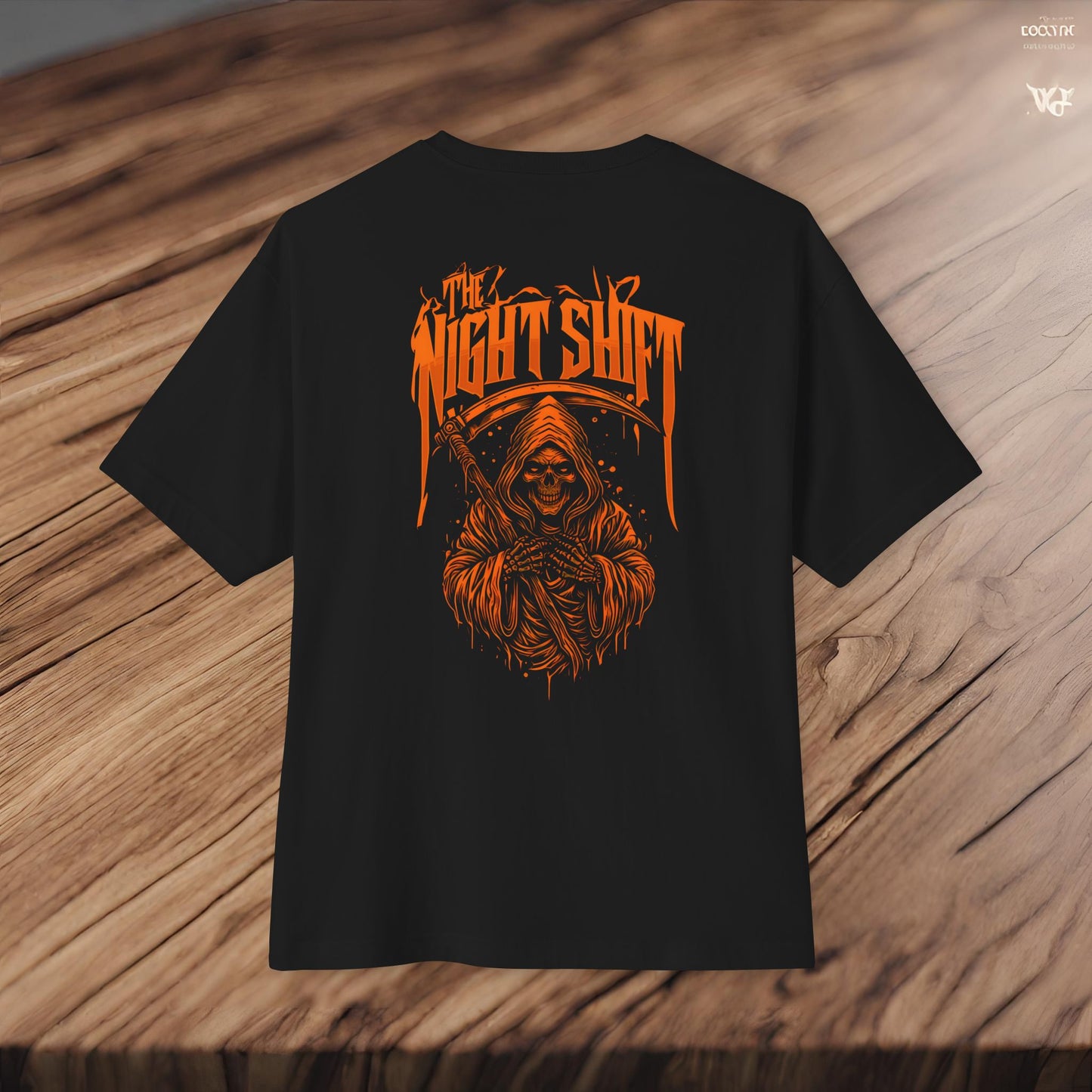 Grim Reaper-Premium, Ultra Soft Unisex Oversized Boxy Tee Printify by The Night Shift Automotive Apparel