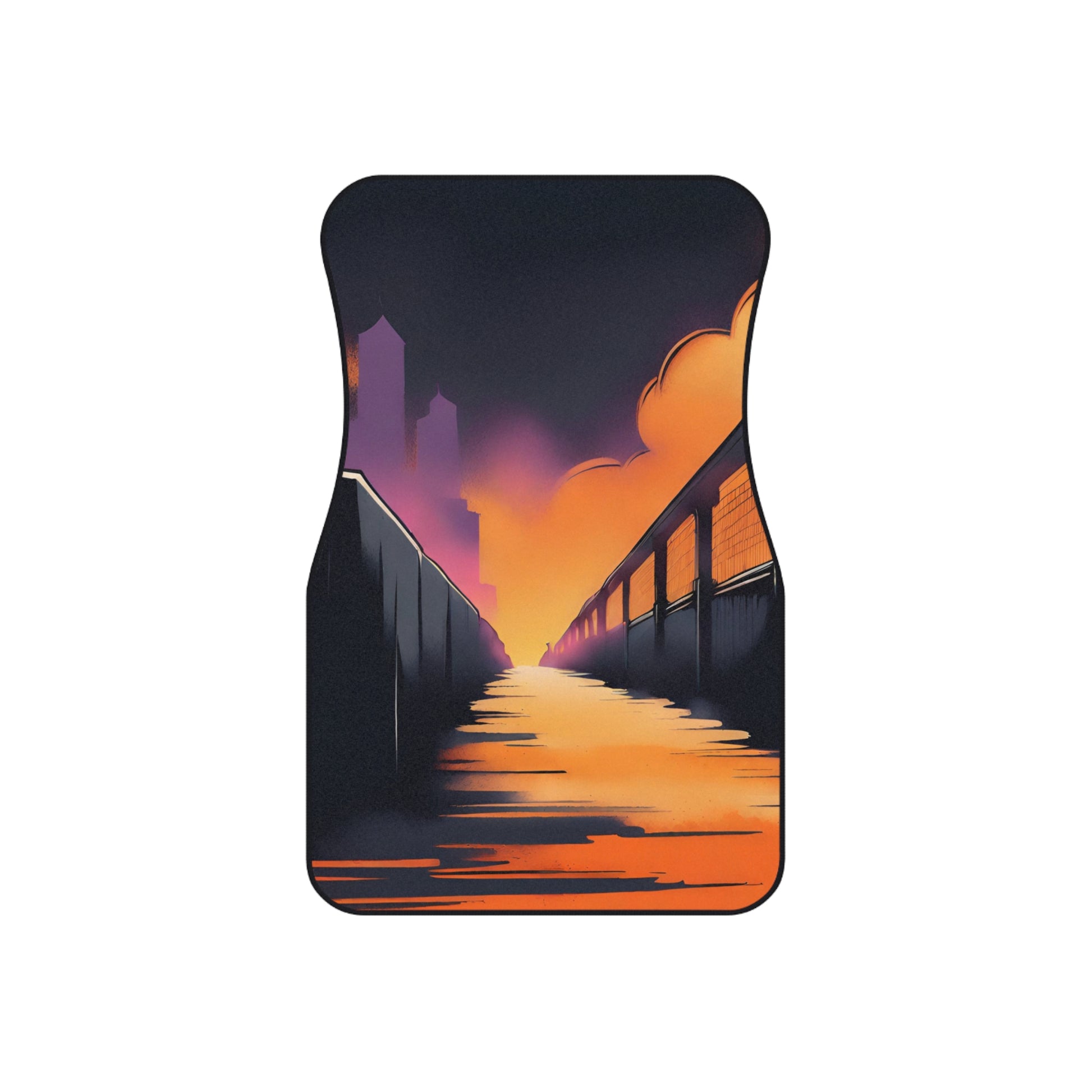 Street Life-Premium, High Quality Car Floor Mats (Set of 2 Front Floor Mats) Printify by The Night Shift Automotive Apparel