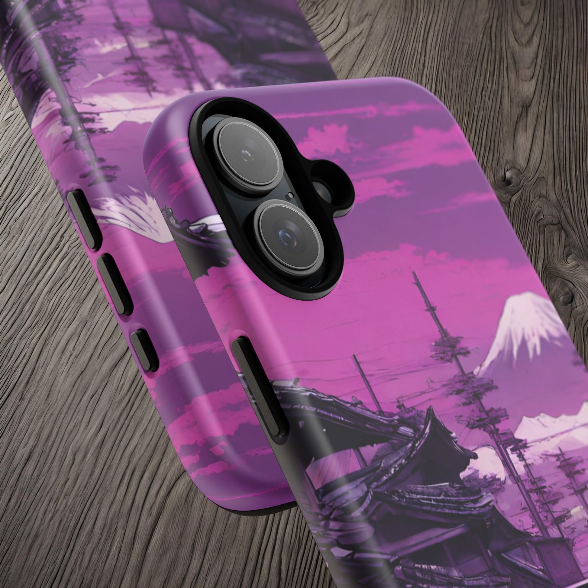 Nissan Skyline R34 Mt Fuji-Dual Layer Ultra Tough Phone Case Printify by The Night Shift Automotive Apparel