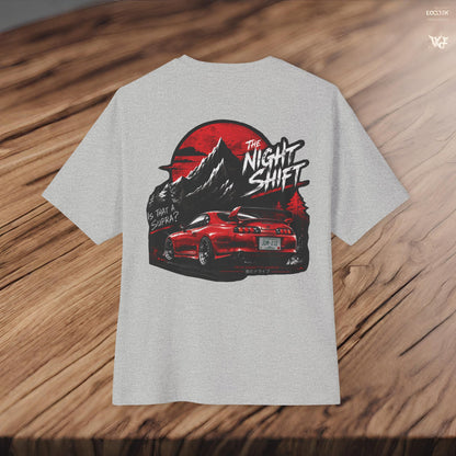 Toyota Supra MK-4 Owners Custom-Premium, Ultra Soft Unisex Oversized Boxy Tee Printify by The Night Shift Automotive Apparel