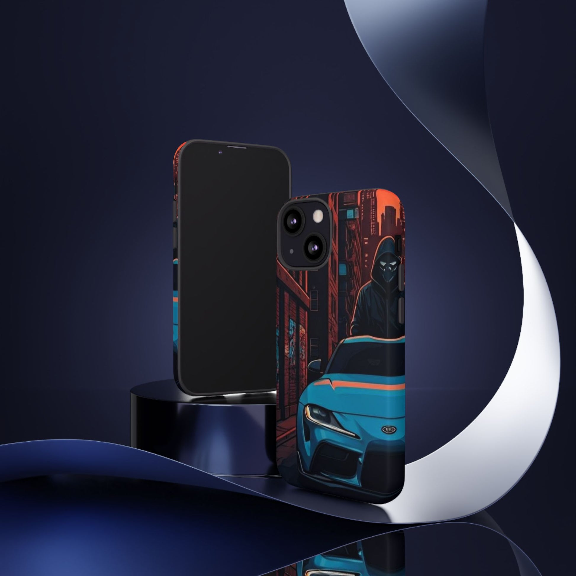 Toyota Supra MK-V Street Life-Dual Layer Ultra Tough Phone Case iPhone 13 Mini Matte Printify by The Night Shift Automotive Apparel