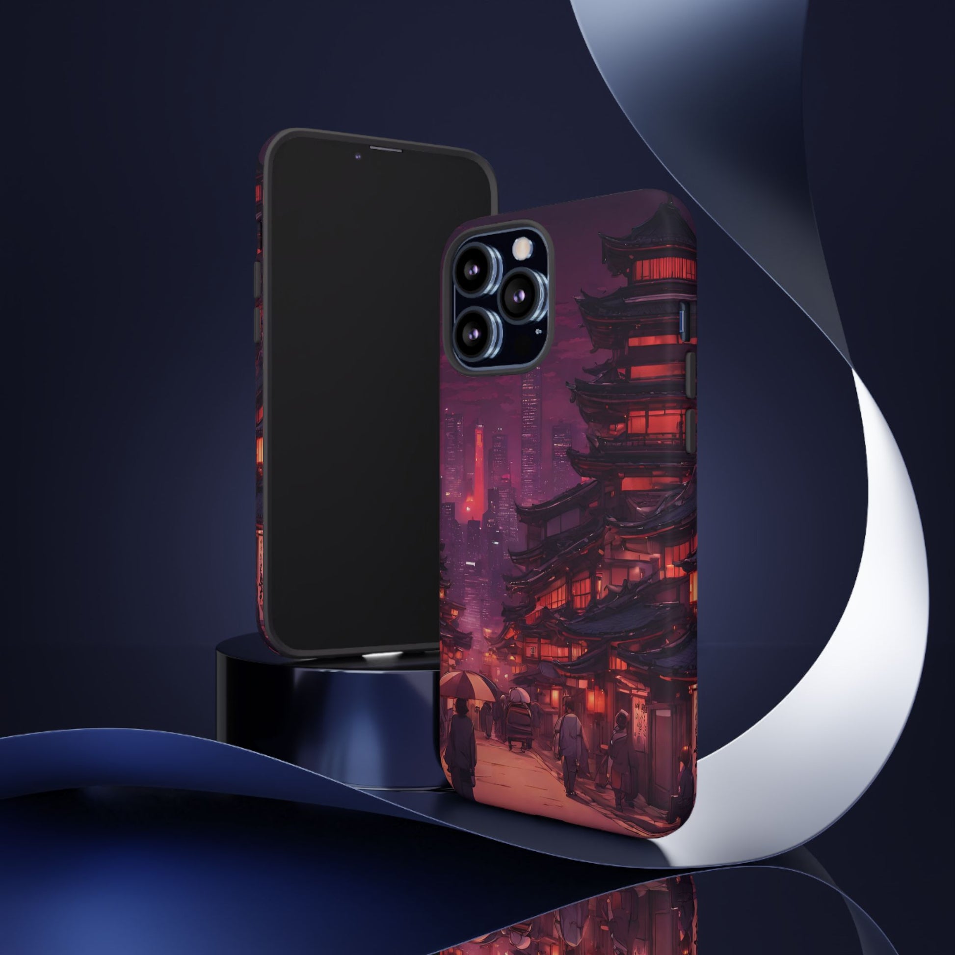Traditional Japanese Village Countryside-Dual Layer Ultra Tough Phone Case iPhone 13 Pro Max Matte Printify by The Night Shift Automotive Apparel