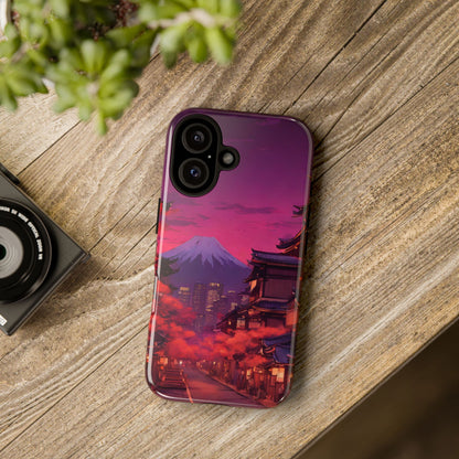 Traditional Japanese Village Countryside-Dual Layer Ultra Tough Phone Case iPhone 16 Glossy Printify by The Night Shift Automotive Apparel