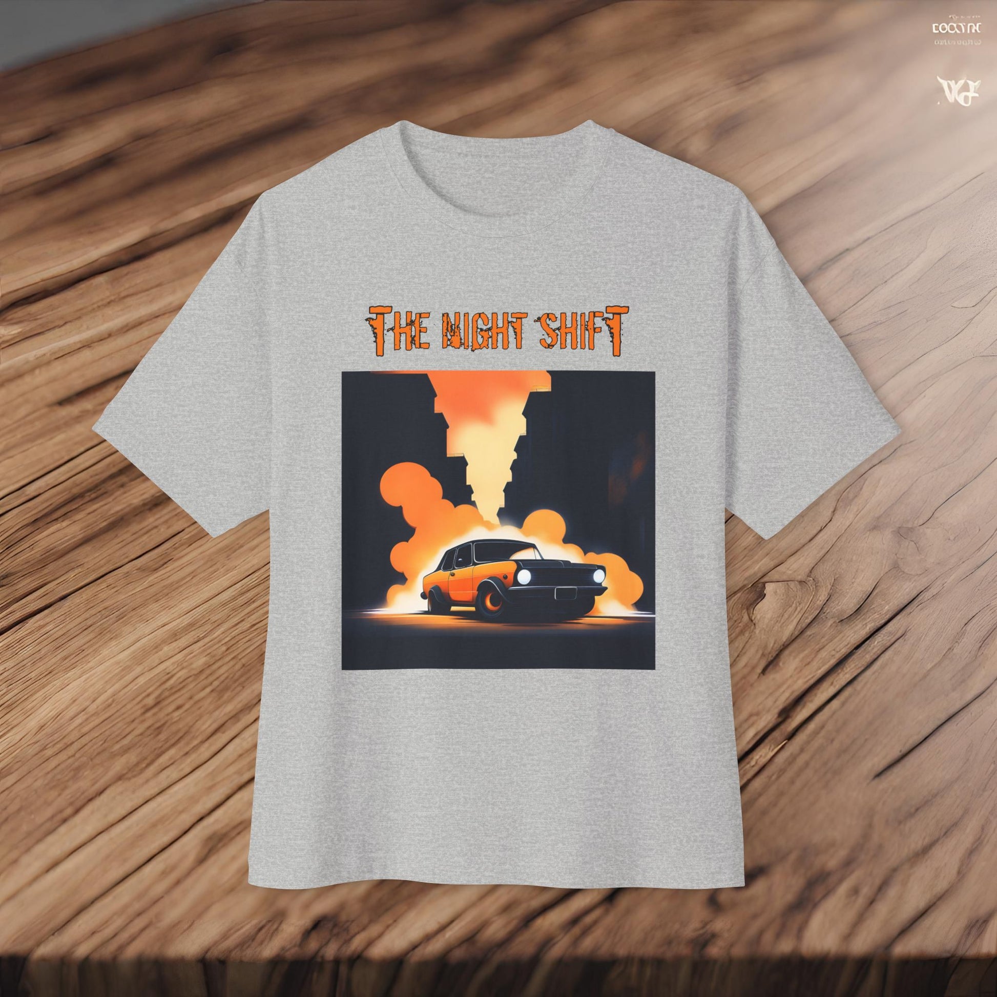 Hot Rod Urban Streets-Premium, Ultra Soft Unisex Oversized Boxy Tee Printify by The Night Shift Automotive Apparel