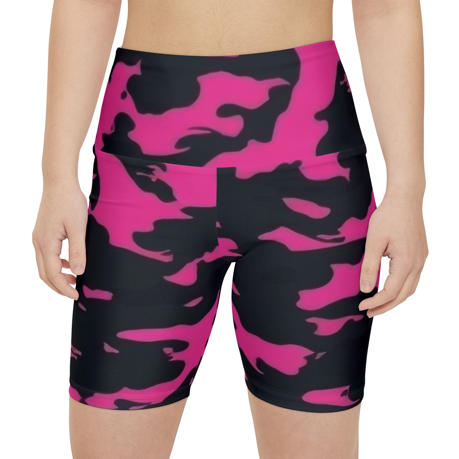 Women's Gym & Fitness Biker Shorts Printify by The Night Shift Automotive Apparel