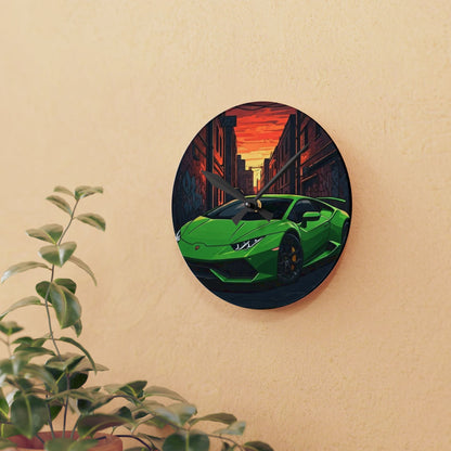 Lamborghini Huracan Street Life-Acrylic Wall Clock