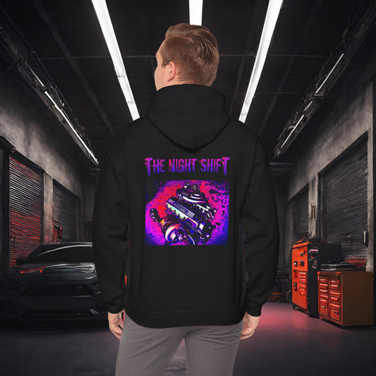 M20B30 Synthwave-Premium, Ultra Soft Unisex Hoodie Black Printify by The Night Shift Automotive Apparel