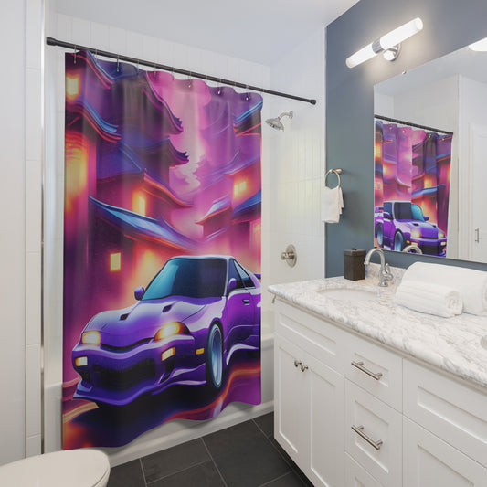 Shower Curtains Printify by The Night Shift Automotive Apparel