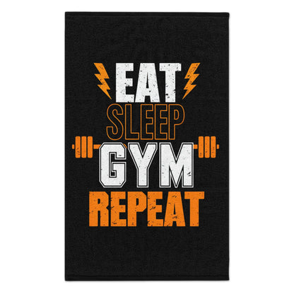 Eat, Sleep, Gym, Repeat-Gym Towel( 11x18) Printify by The Night Shift Automotive Apparel