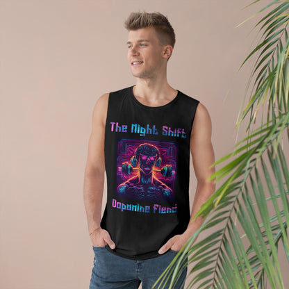 Dopamine Fiend - Premium Unisex Barnard Tank Top Printify by The Night Shift Automotive Apparel