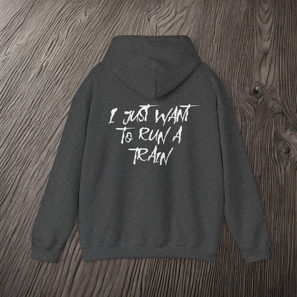I Just Want To Run A Train-Ultra Soft, Premium Hoodie Printify by The Night Shift Automotive Apparel