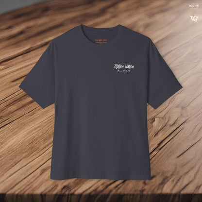 Station Nation-Premium, Ultra Soft Unisex Oversized Boxy Tee Printify by The Night Shift Automotive Apparel