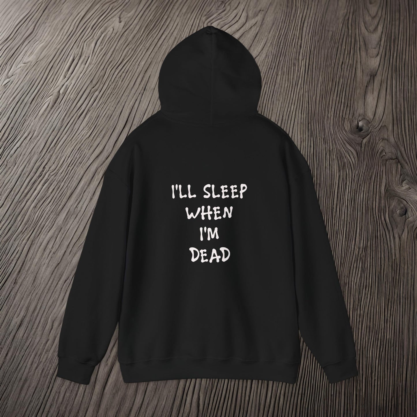 Eat, Drift, Fix, Repeat. I'll Sleep When I'm Dead-Premium, Ultra Soft Unisex Hoodie Printify by The Night Shift Automotive Apparel