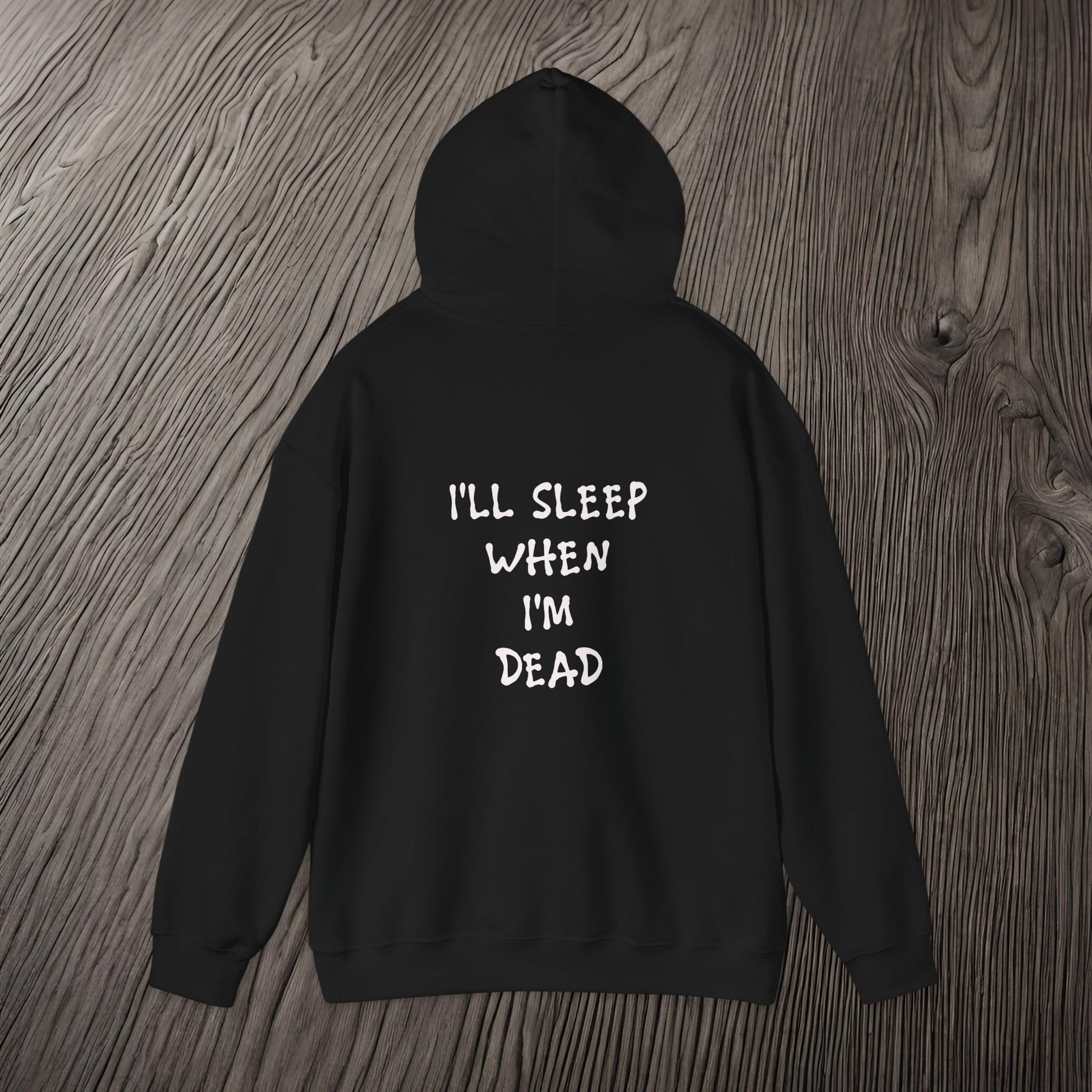 Eat, Drift, Fix, Repeat. I'll Sleep When I'm Dead-Premium, Ultra Soft Unisex Hoodie Printify by The Night Shift Automotive Apparel
