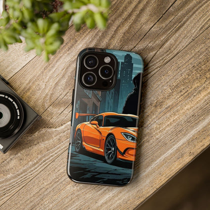 Dodge Viper SRT-10 Street Life-Dual Layer Ultra Tough Phone Case iPhone 16 Pro Glossy Printify by The Night Shift Automotive Apparel