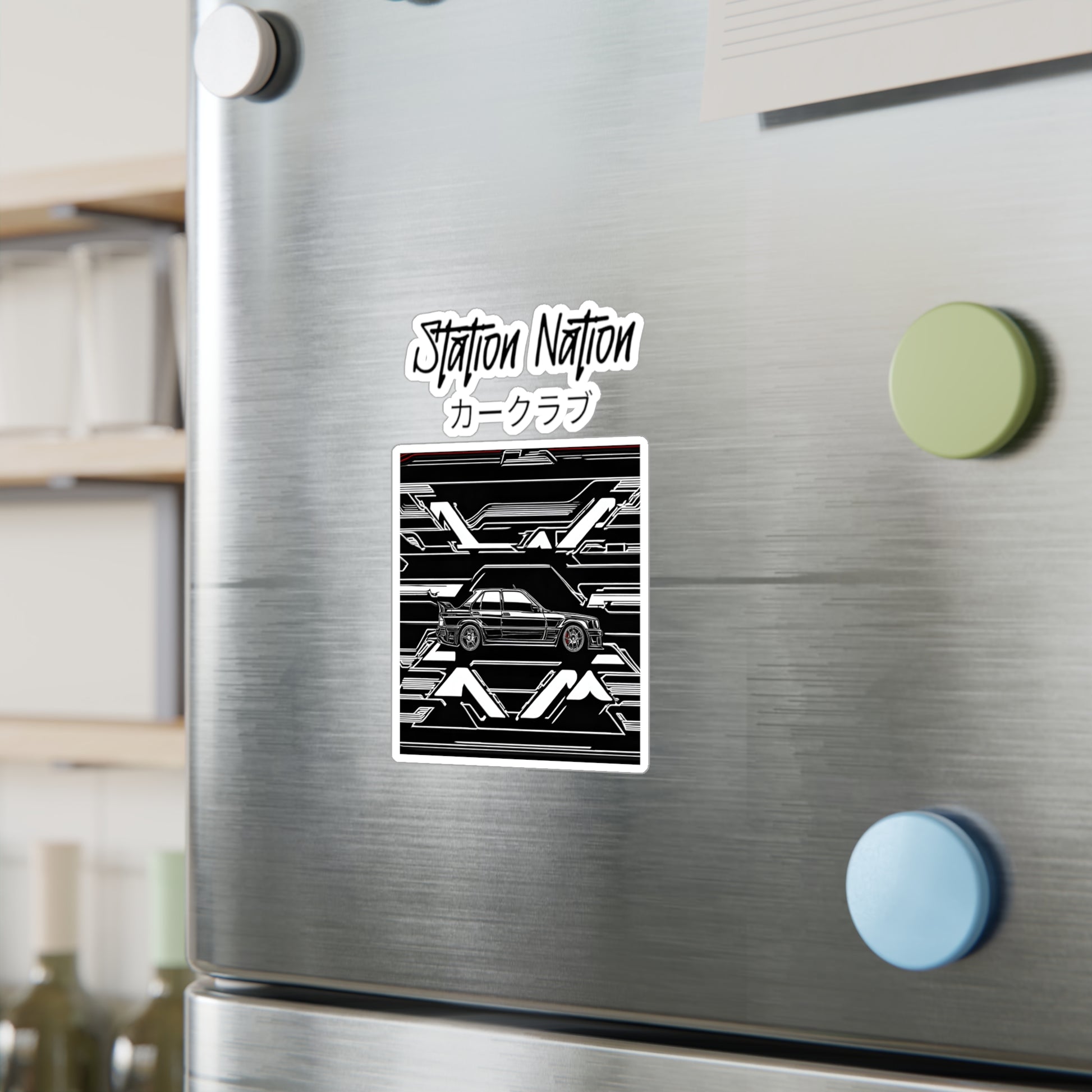 Kiss-Cut Vinyl Decals Printify by The Night Shift Automotive Apparel