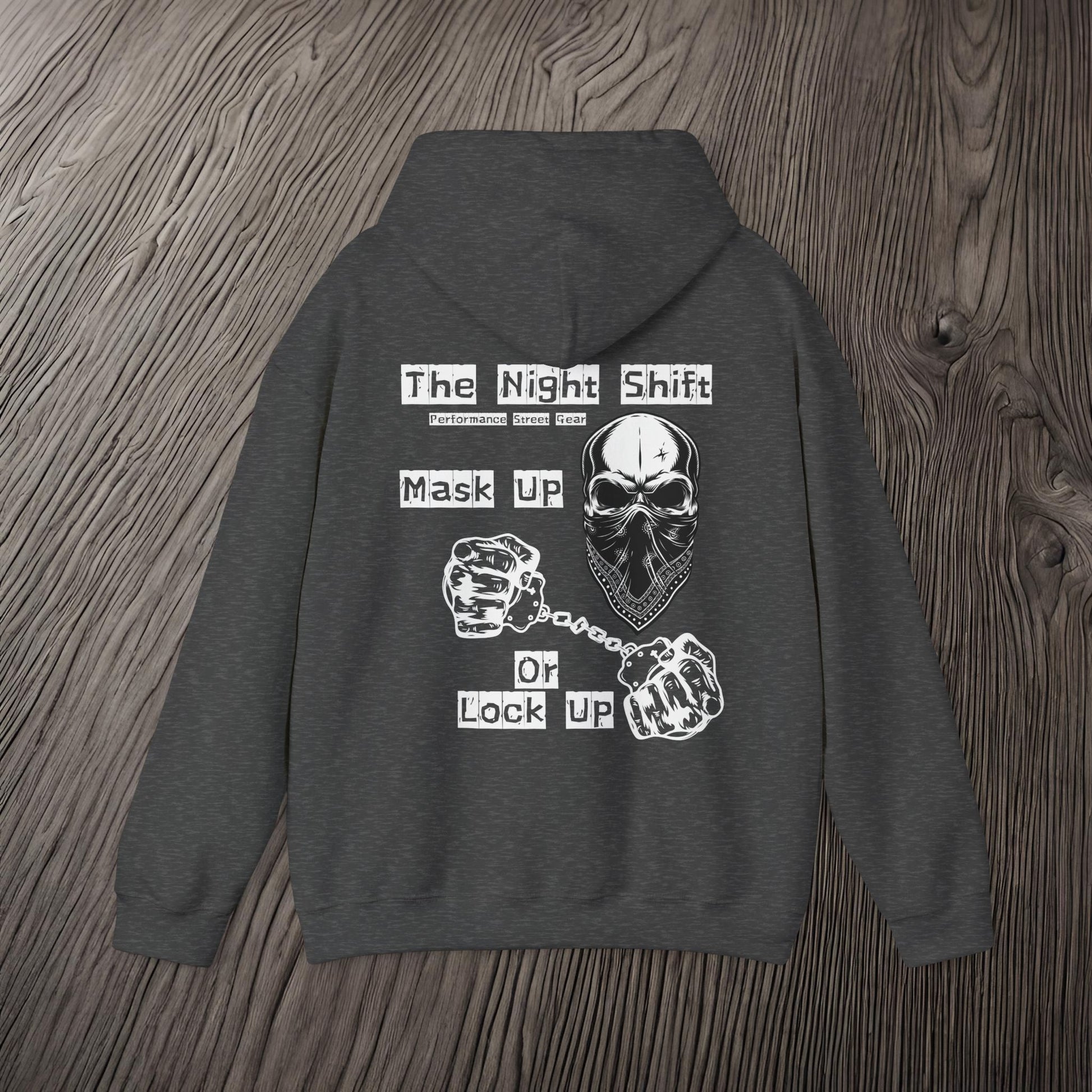 Mask Up or Lock Up-Ultra Soft, Premium Hoodie Printify by The Night Shift Automotive Apparel