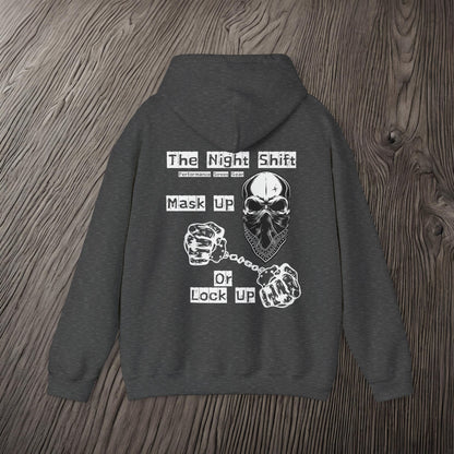 Mask Up or Lock Up-Ultra Soft, Premium Hoodie Printify by The Night Shift Automotive Apparel