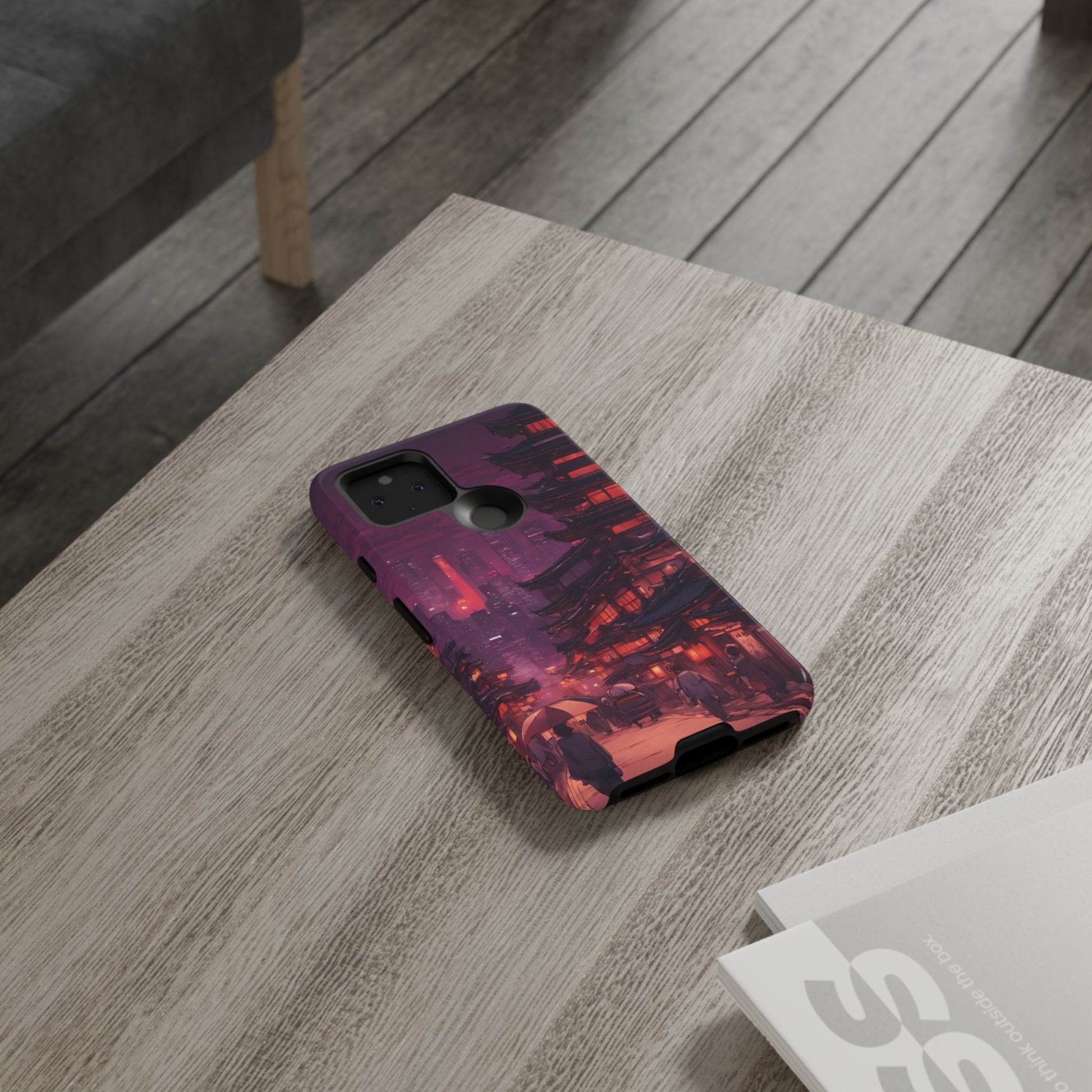 Traditional Japanese Village Countryside-Dual Layer Ultra Tough Phone Case Google Pixel 5 5G Glossy Printify by The Night Shift Automotive Apparel