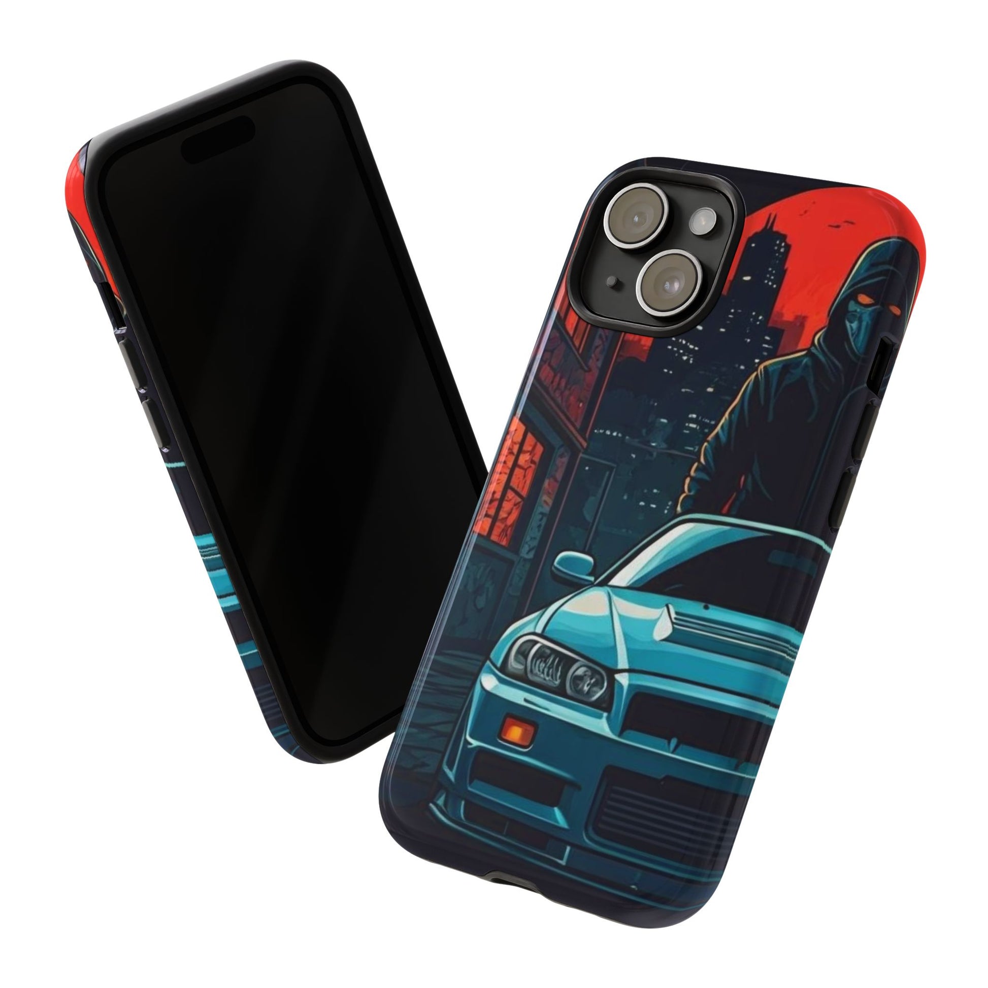 Nissan Skyline R34 Street Life-Dual Layer Ultra Tough Phone Case Printify by The Night Shift Automotive Apparel