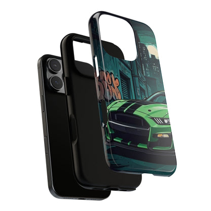 Ford Mustang Shelby GT500 Street Life-Dual Layer Ultra Tough Phone Case Printify by The Night Shift Automotive Apparel