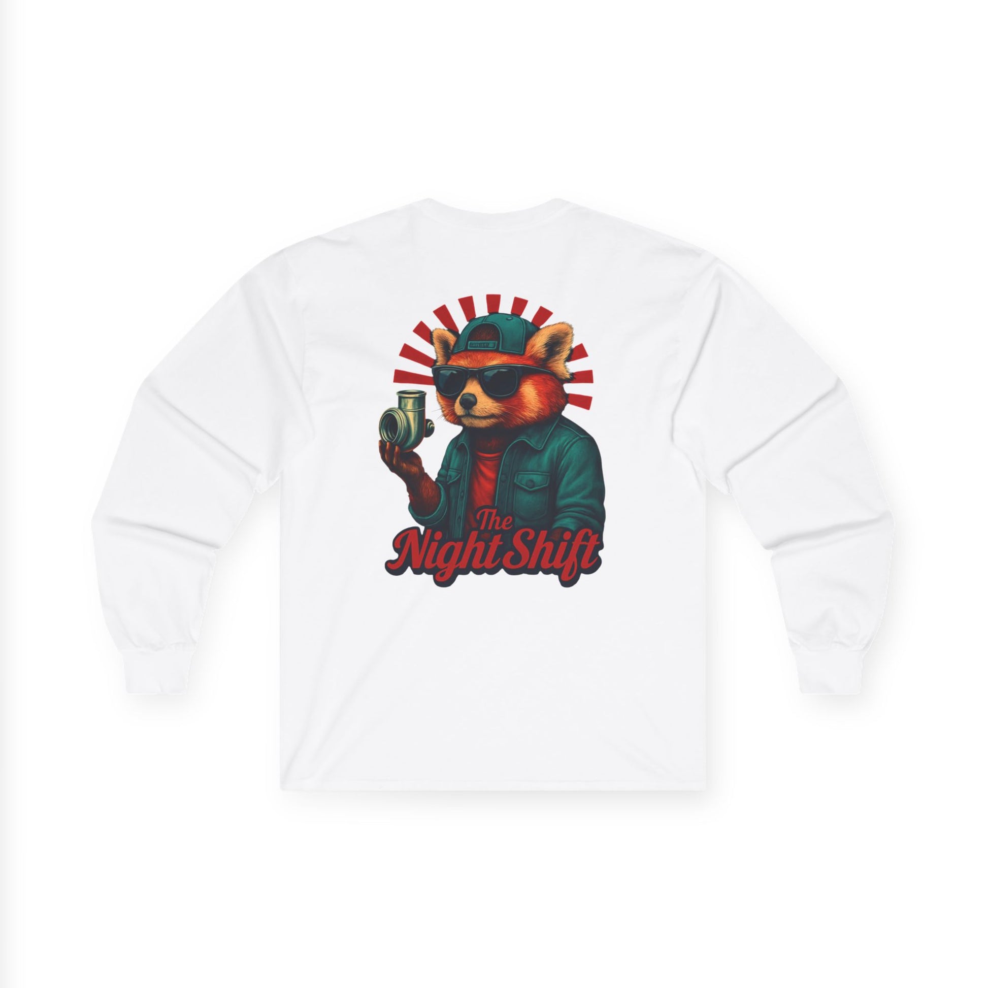 Good Vibes Red Panda-Premium, Ultra Soft Unisex Long Sleeve Tee Printify by The Night Shift Automotive Apparel