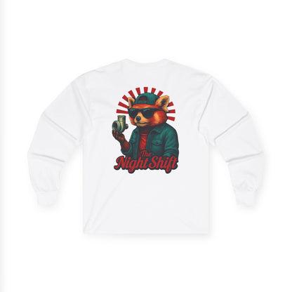 Good Vibes Red Panda-Premium, Ultra Soft Unisex Long Sleeve Tee Printify by The Night Shift Automotive Apparel