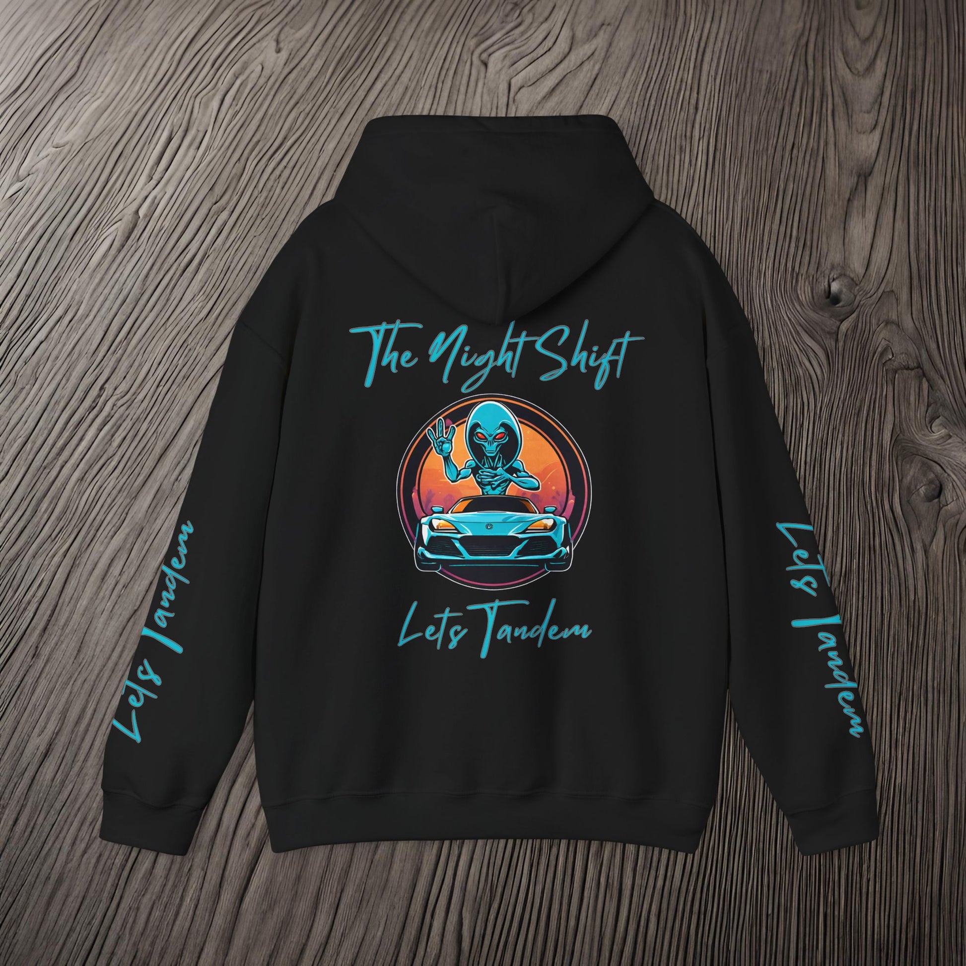 Lets Tandem Alien-Premium, Ultra Soft Unisex Hoodie Printify by The Night Shift Automotive Apparel