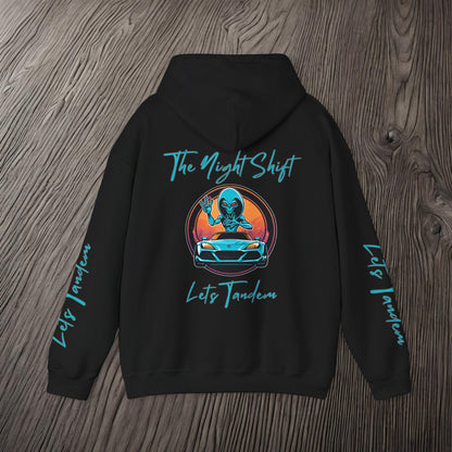Lets Tandem Alien-Premium, Ultra Soft Unisex Hoodie Printify by The Night Shift Automotive Apparel