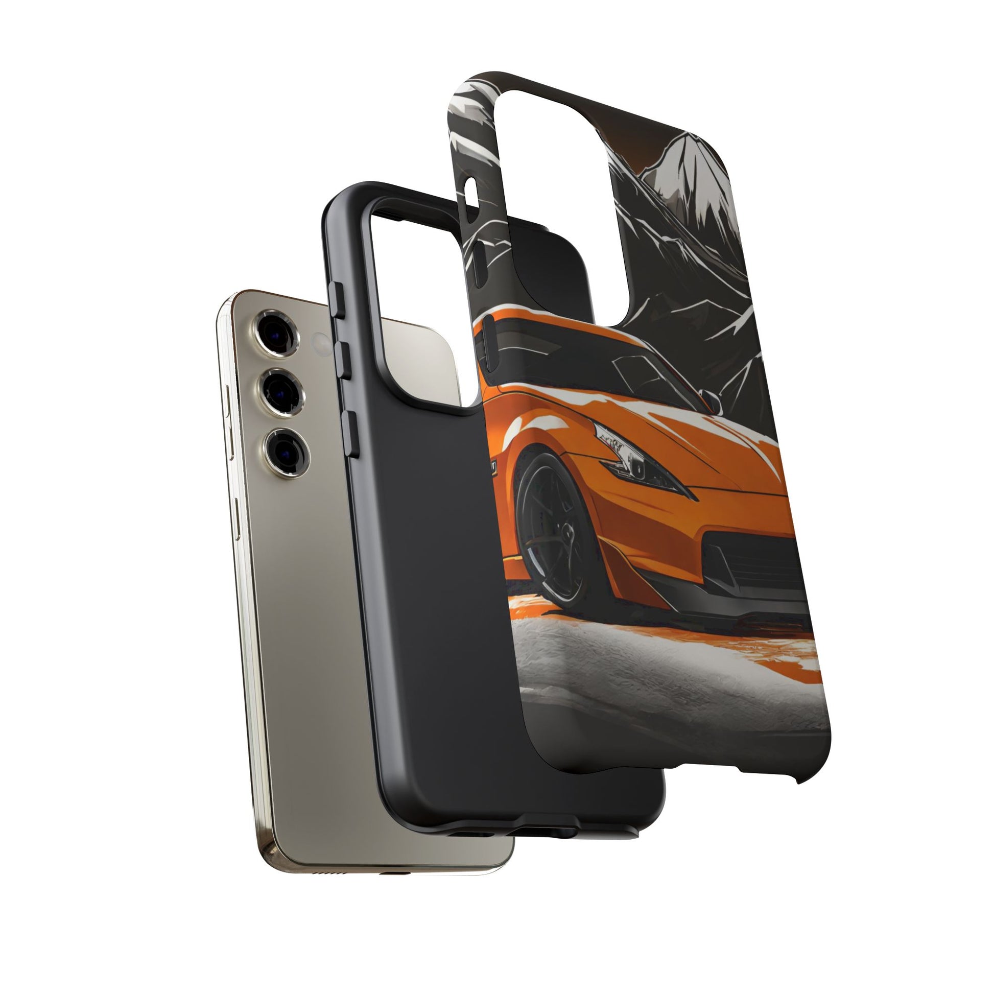 Nissan 370Z Mt Fuji-Dual Layer Ultra Tough Phone Case Printify by The Night Shift Automotive Apparel