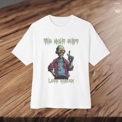 Lets Tandem Drift Zombie- Premium, Ultra Soft Unisex Oversized Boxy Tee Printify by The Night Shift Automotive Apparel
