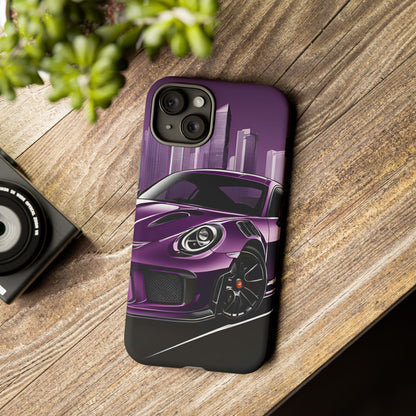 Porsche 911 GT3 RS-Dual Layer Ultra Tough Phone Case iPhone 15 Plus Matte Printify by The Night Shift Automotive Apparel