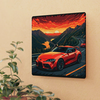 Toyota Supra MK-V Mountain Drive-Acrylic Wall Clock