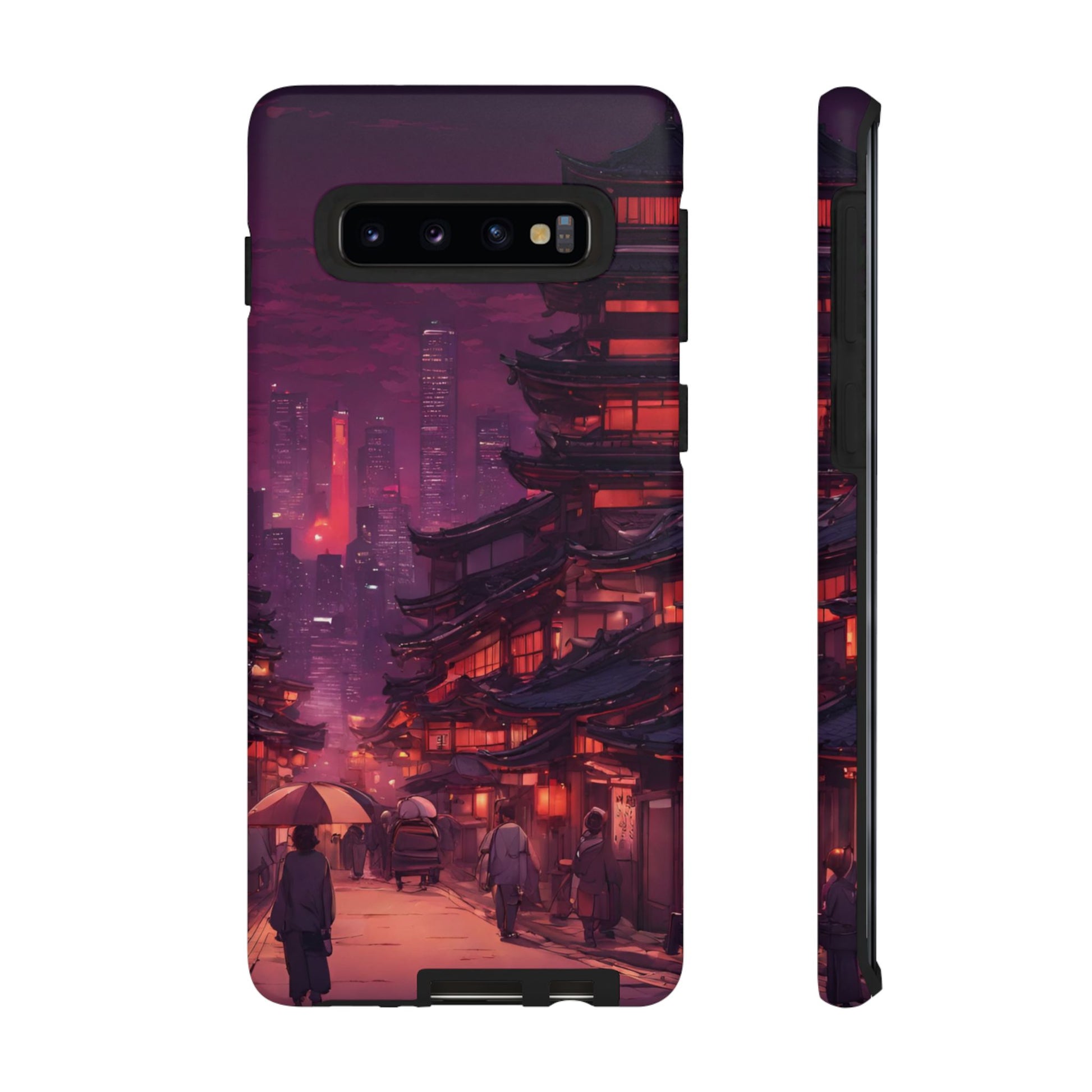 Traditional Japanese Village Countryside-Dual Layer Ultra Tough Phone Case Samsung Galaxy S10 Matte Printify by The Night Shift Automotive Apparel