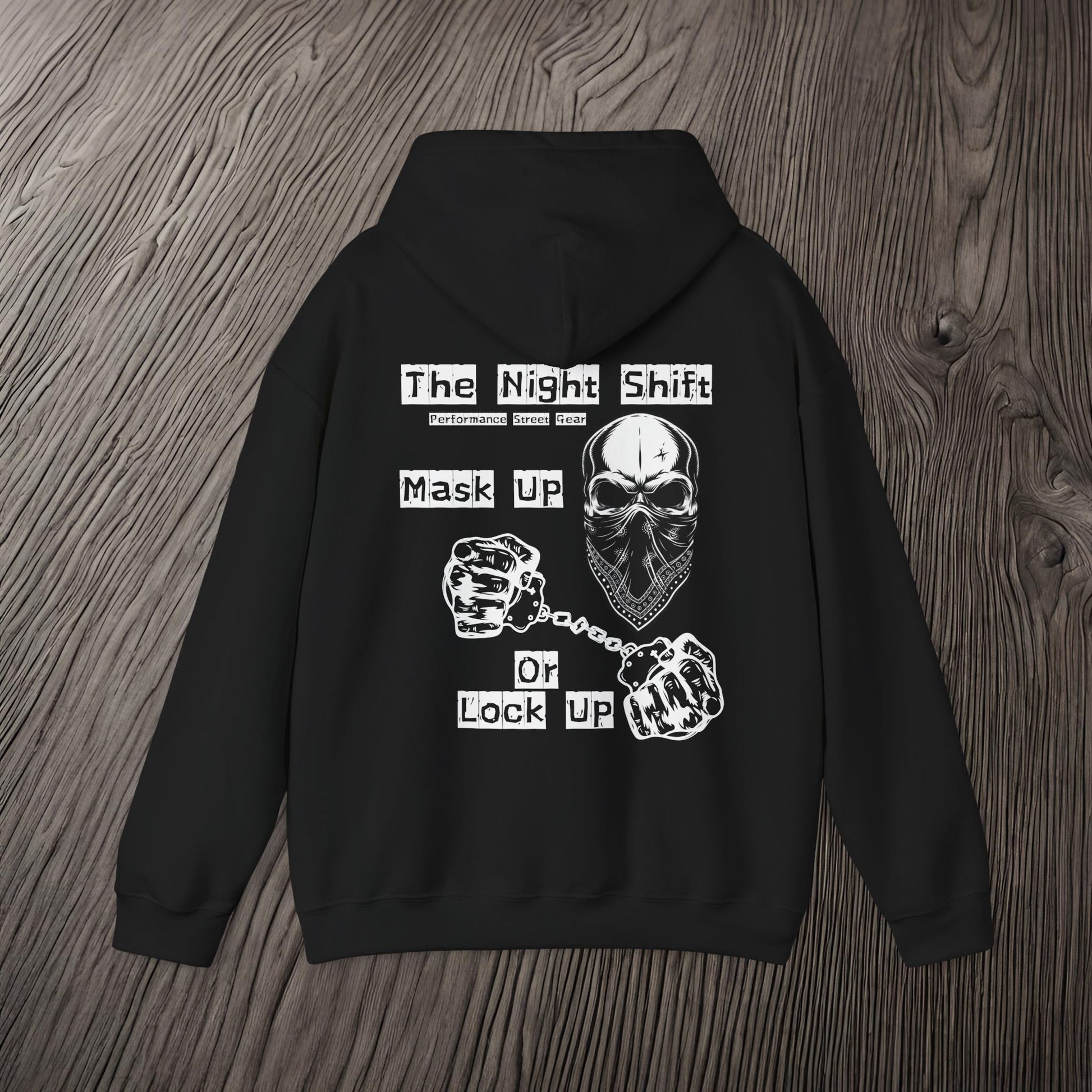 Mask Up or Lock Up-Ultra Soft, Premium Hoodie Printify by The Night Shift Automotive Apparel
