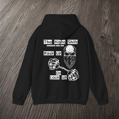 Mask Up or Lock Up-Ultra Soft, Premium Hoodie Printify by The Night Shift Automotive Apparel