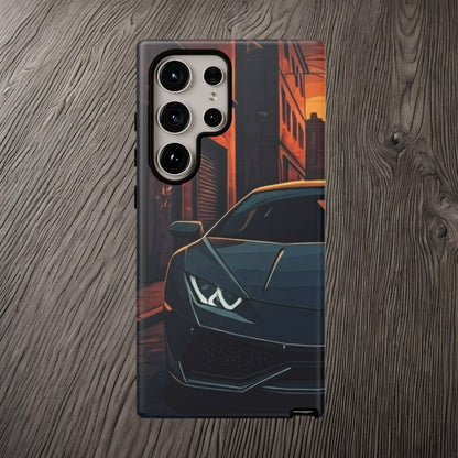 Lamborghini Huracan Street Life-Dual Layer Ultra Tough Phone Case Samsung Galaxy S24 Ultra Matte Printify by The Night Shift Automotive Apparel