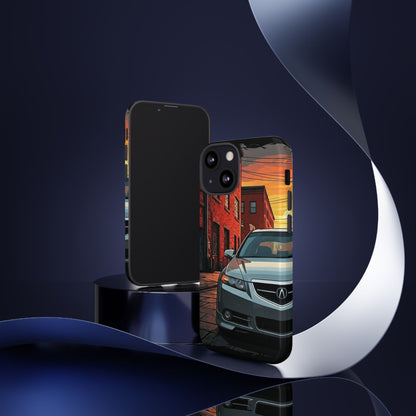 Acura TL Street Life-Dual Layer Ultra Tough Phone Case iPhone 13 Mini Glossy Printify by The Night Shift Automotive Apparel
