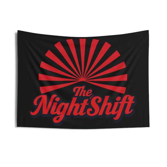 The Night Shift Indoor Wall Tapestries - Shop Banner 36" × 26" Printify by The Night Shift Automotive Apparel