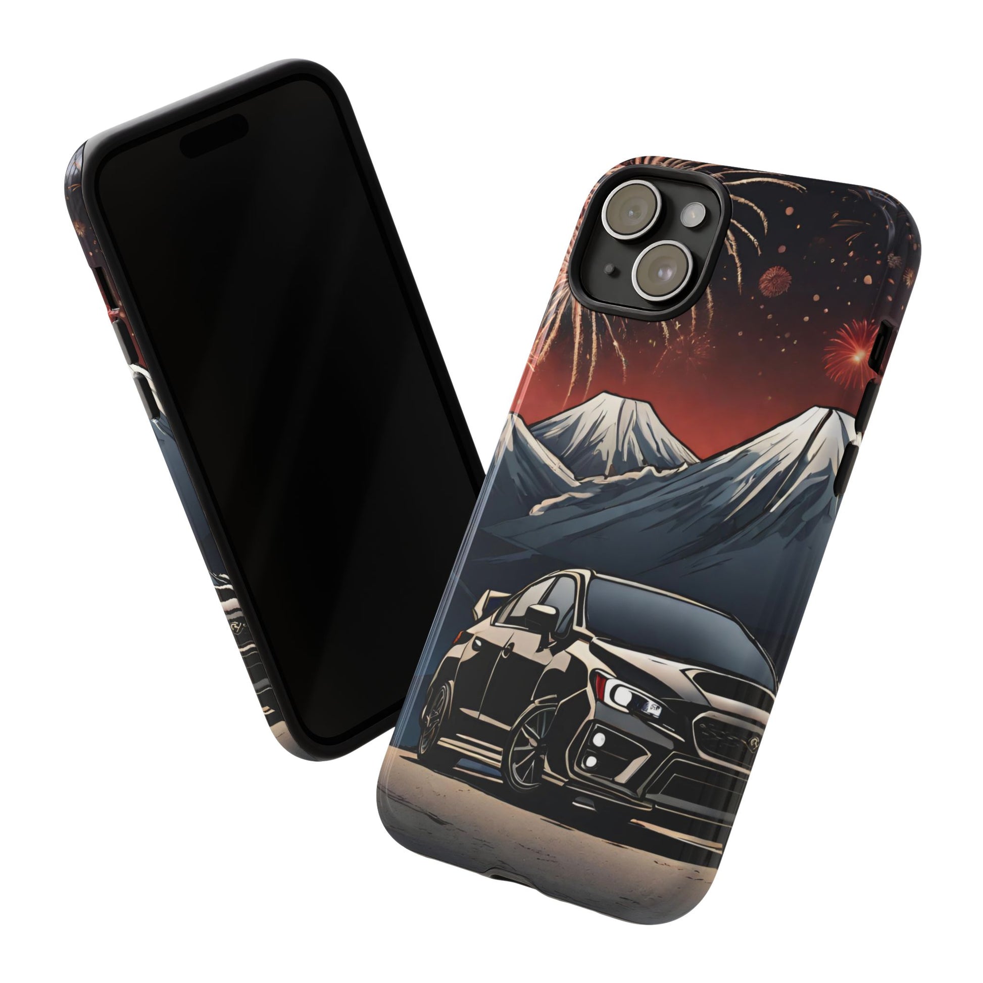 Subaru WRX/STI Fireworks-Dual Layer Ultra Tough Phone Case Printify by The Night Shift Automotive Apparel