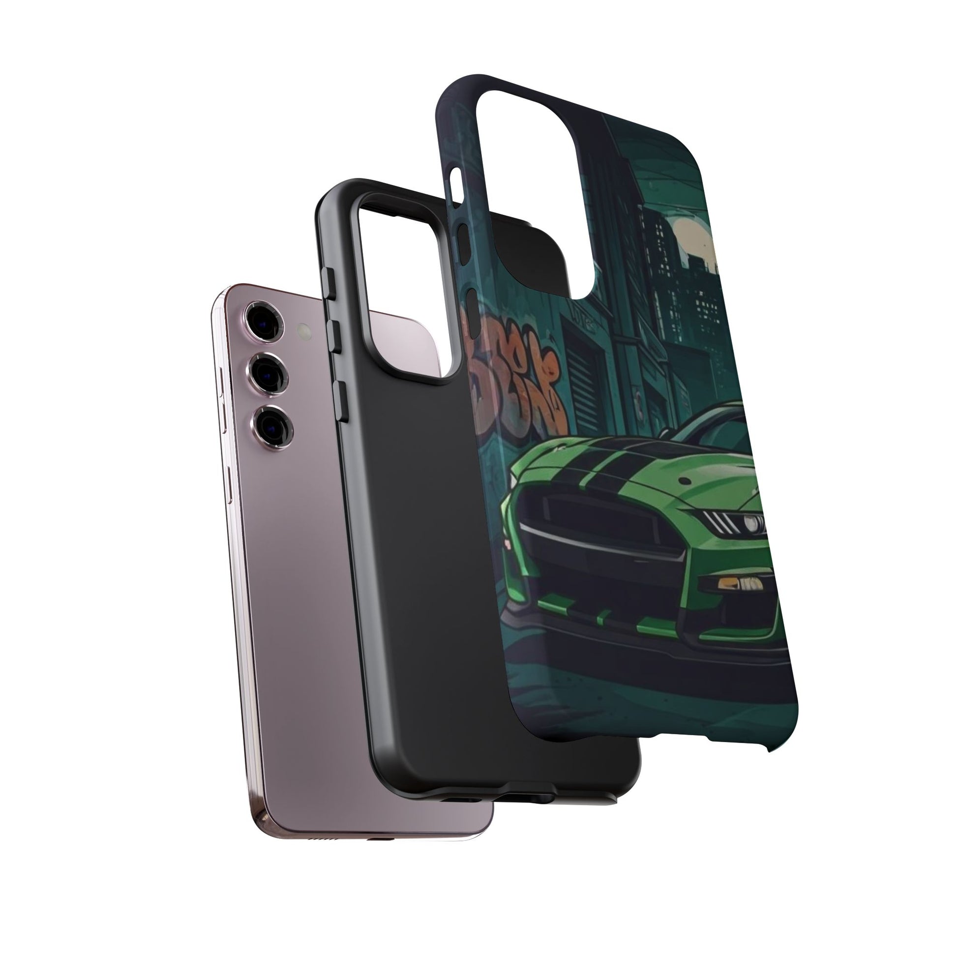 Ford Mustang Shelby GT500 Street Life-Dual Layer Ultra Tough Phone Case Printify by The Night Shift Automotive Apparel