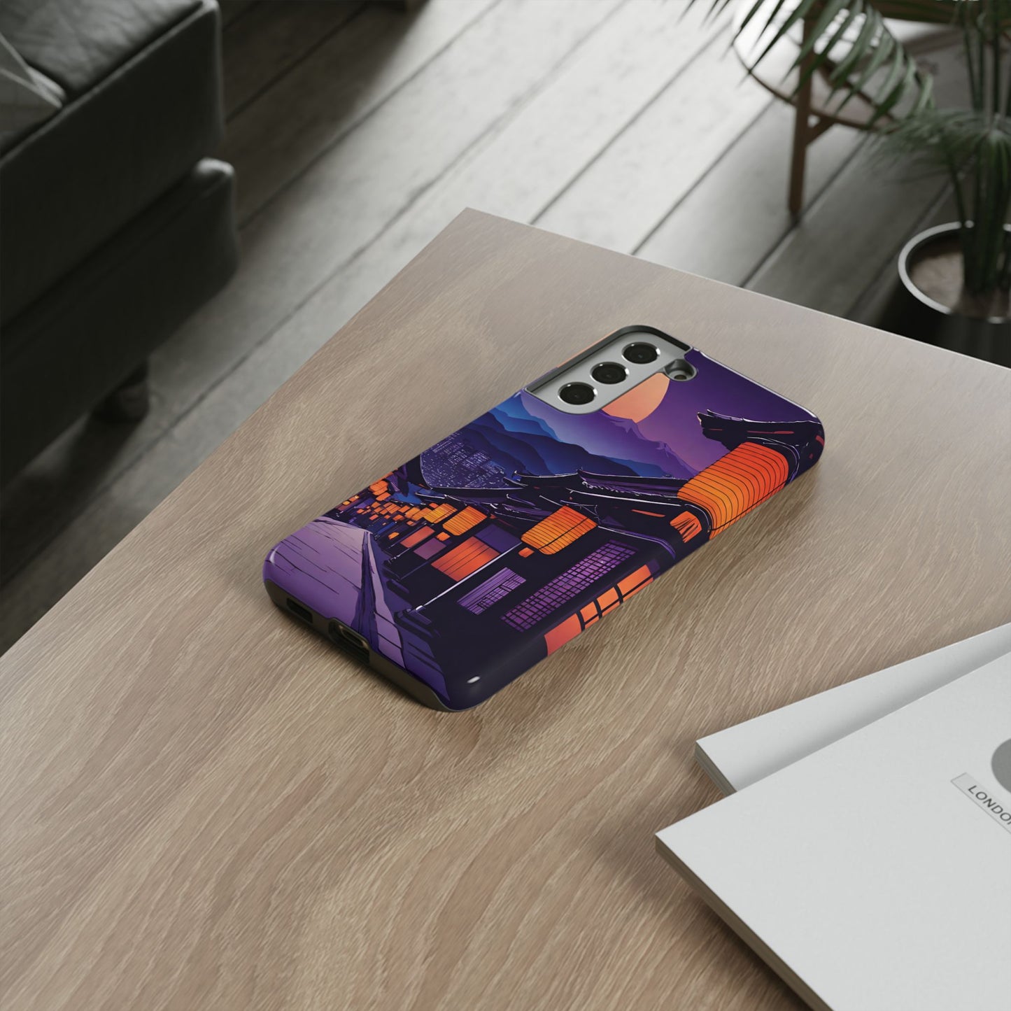 Traditional Japanese Village Countryside-Dual Layer Ultra Tough Phone Case Samsung Galaxy S22 Plus Glossy Printify by The Night Shift Automotive Apparel